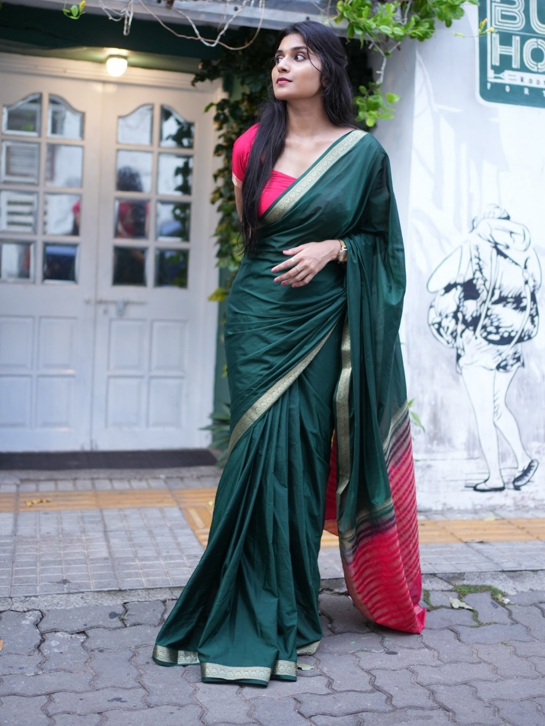 Premium Mysore silk saree - OV3