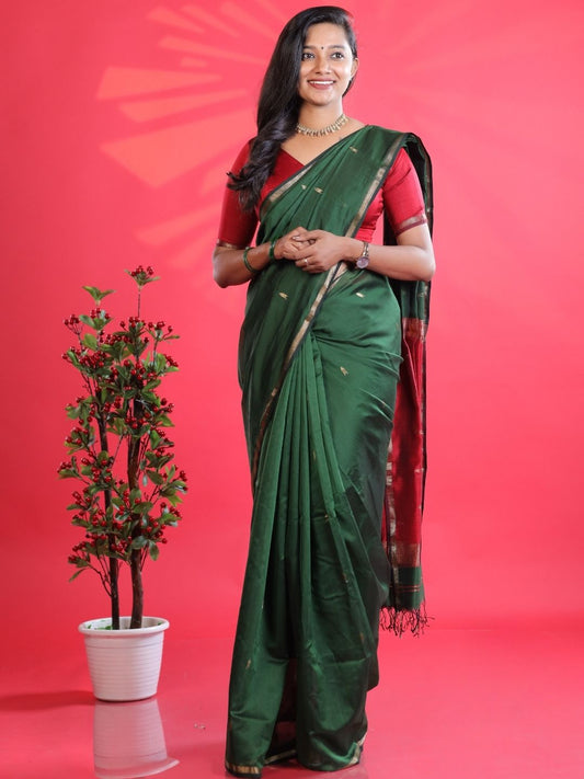 Maheshwari handloom silk saree -OV7