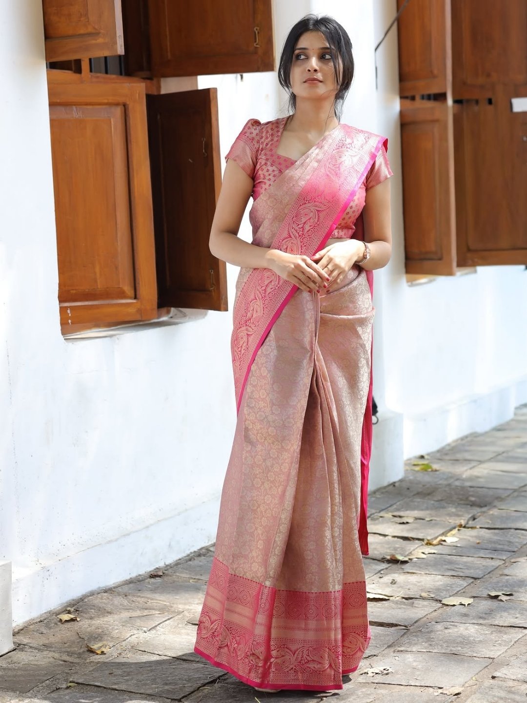 Semi silk saree- OV6