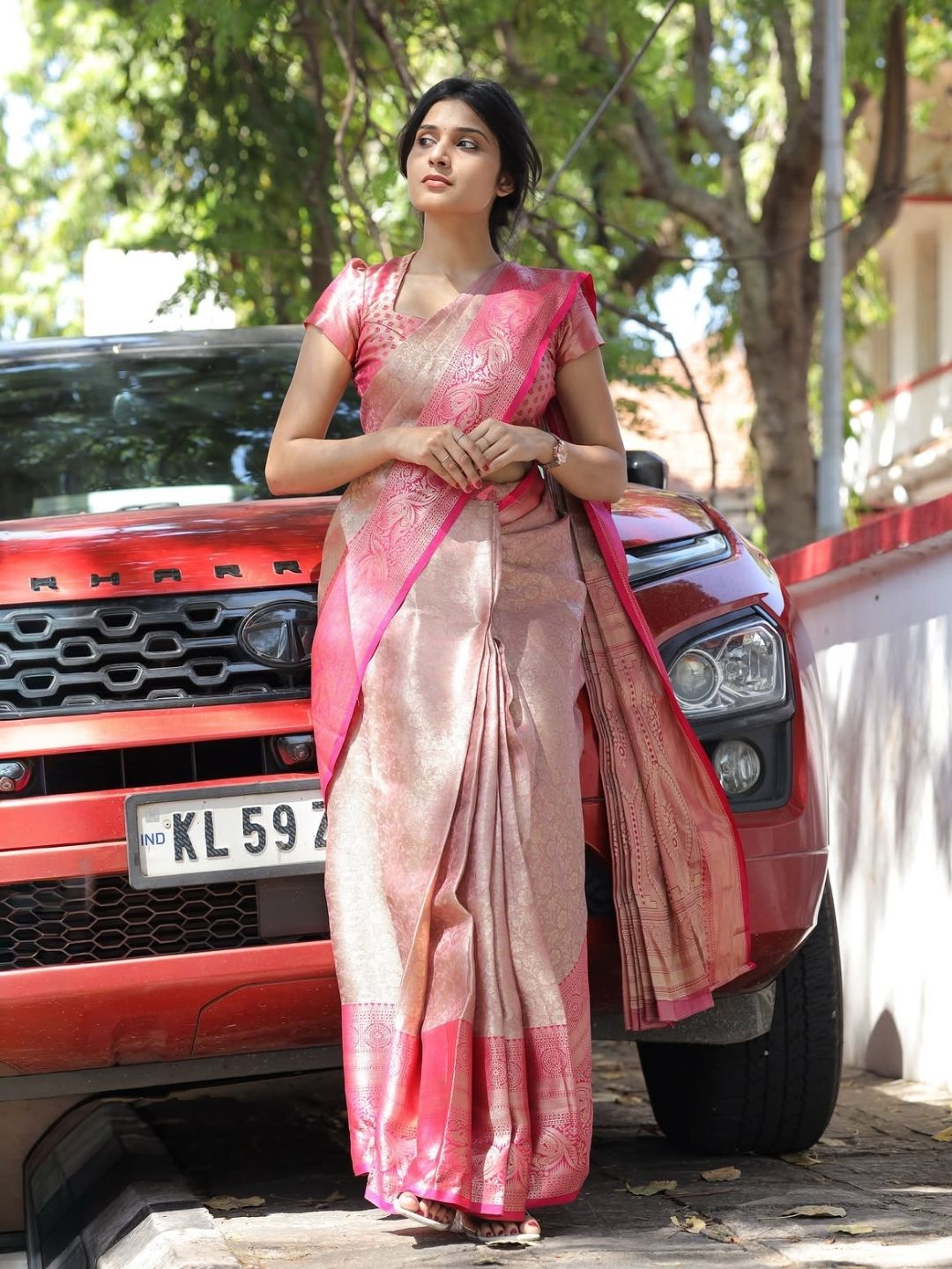 Semi silk saree- OV6