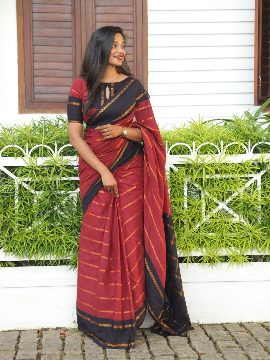 Madurai Sungudi Cotton Saree |  OV16
