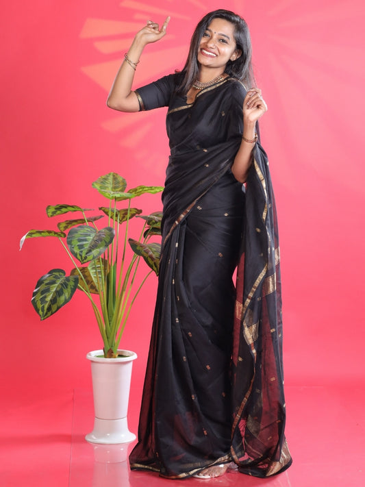 Maheshwari handloom silk saree- OV12