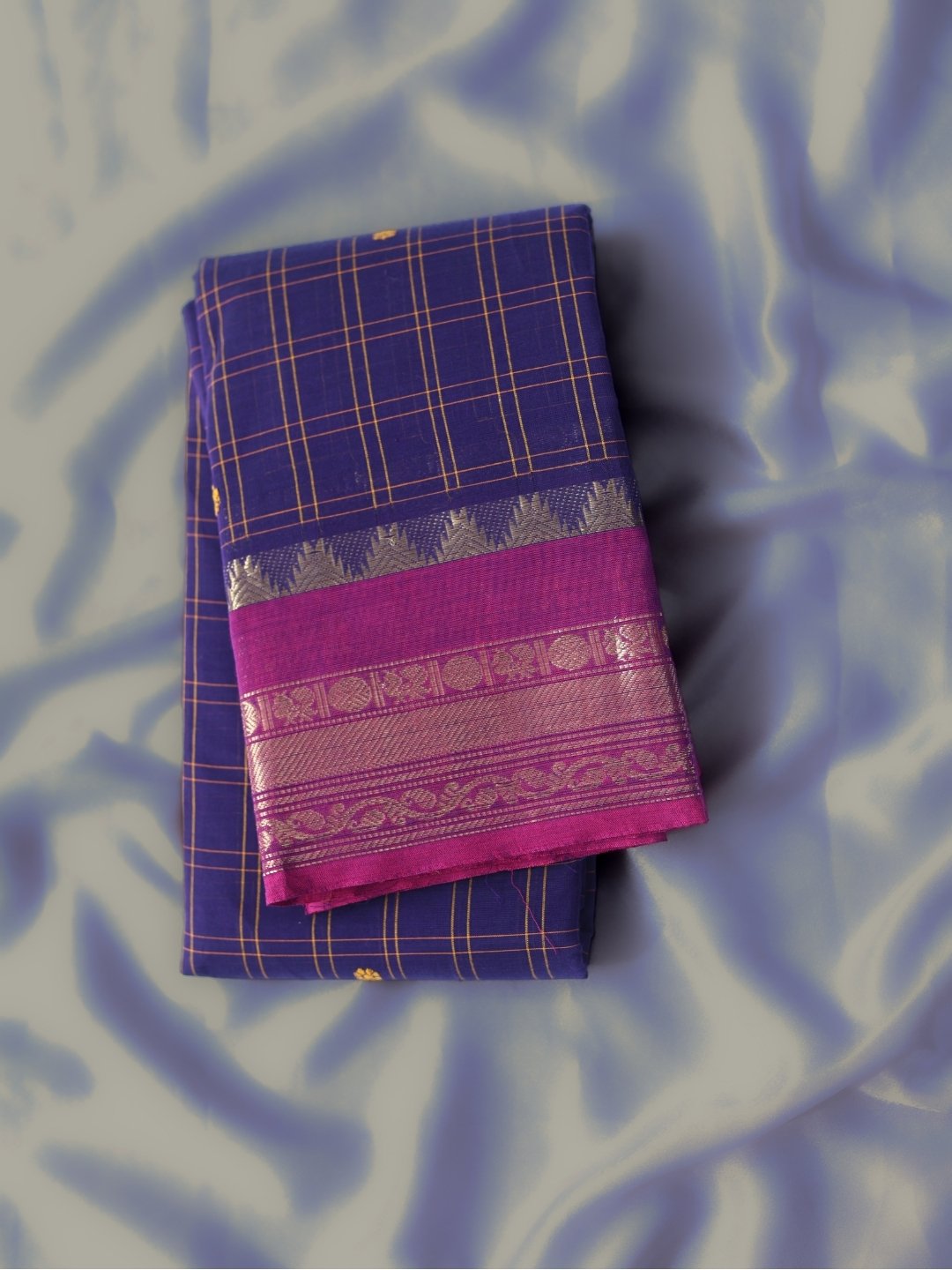 Kanchi cotton saree | Royal blue OV28