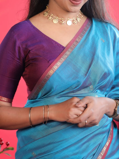 Maheshwari handloom silk saree – OV11