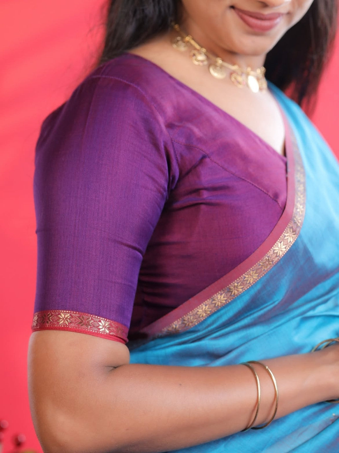 Maheshwari handloom silk saree – OV11